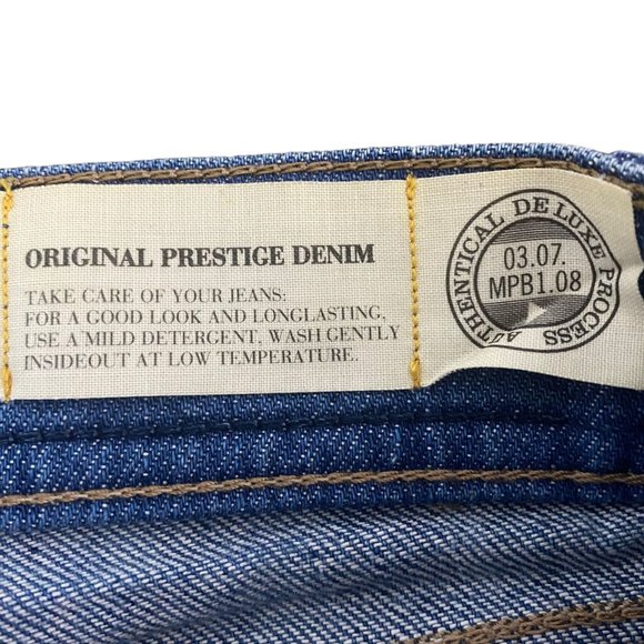 Meltin' Pot Pamel Bermuda Jean Shorts Women's 30 Medium Wash Premium Blue Denim - Picture 10 of 12